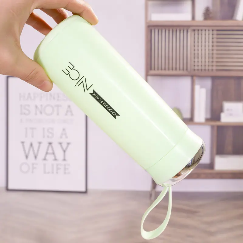 Premium & Elegant PureGlass™ 400ml Mini Vacuum Flask | Double-Wall Insulated Glass Bottle | Keeps Drinks Hot & Cold